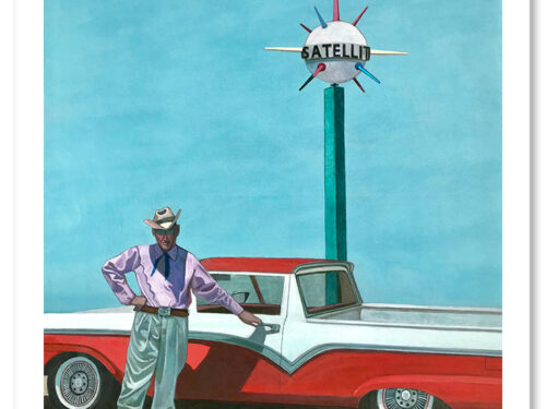 Space Cowboy - 24" x 24" Print