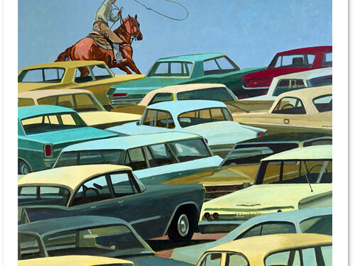 Stampede - 32" x 32" Print