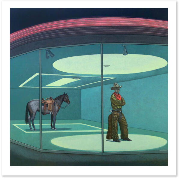 Curious Cowboy 36"- Print by Kevin Chupik